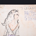 Karl Lagerfeld Fashion Drawing, Elizabeth Taylor